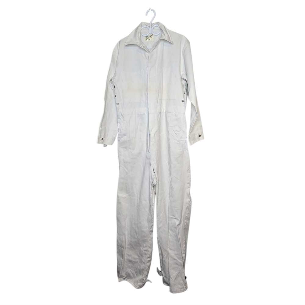 Vintage 1978 White Workwear Coveralls Men’s Size 5 | Industrial Utility Jumpsuit
